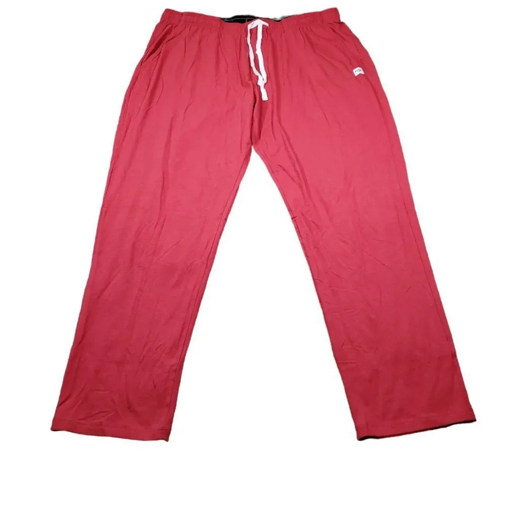 Rhone Element Lounge Pants Red Men's Size XL Organic Pima Cotton Pockets